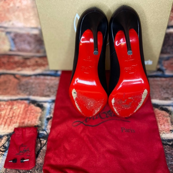 Christian Louboutin Black Leather Pumps - Picture 10 of 10